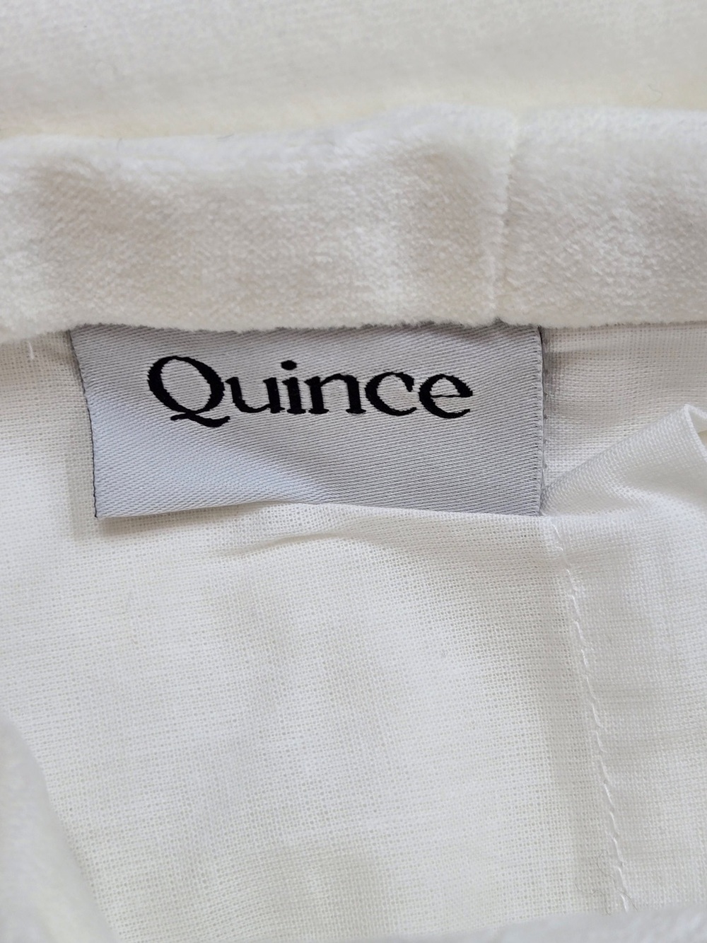 NWT QUINCE Set Of 2 48x84 Cotton Velvet Curtains Ivory 8670 - Picture 10 of 12